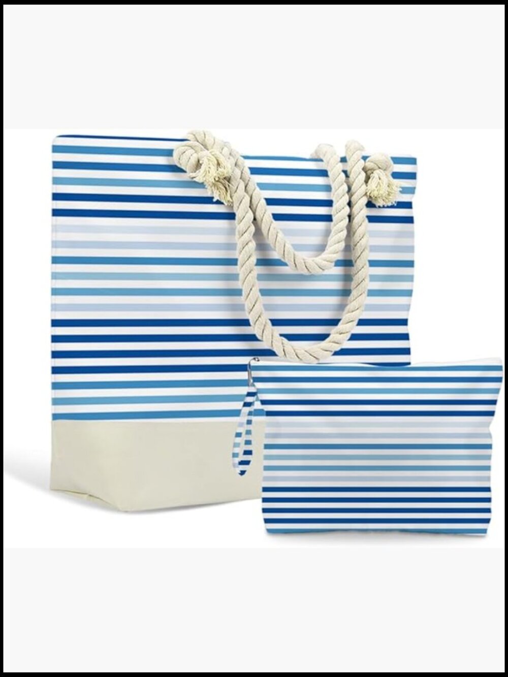Waterproof Tote Bag & Wet Bag Set - Travel Beach Gym Reusable Lightweight